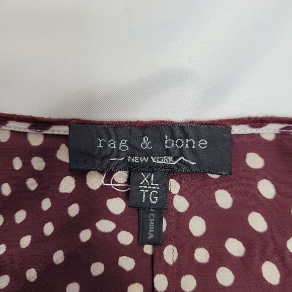 RAG & BONE Dirdre brown colorblock dotted adjustable strap tank midi dress‎ XL - Picture 7 of 13